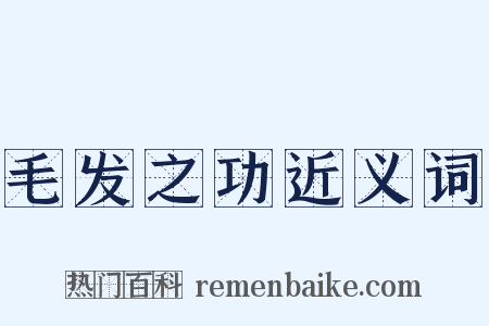 毛发之功近义词是什么意思的图片